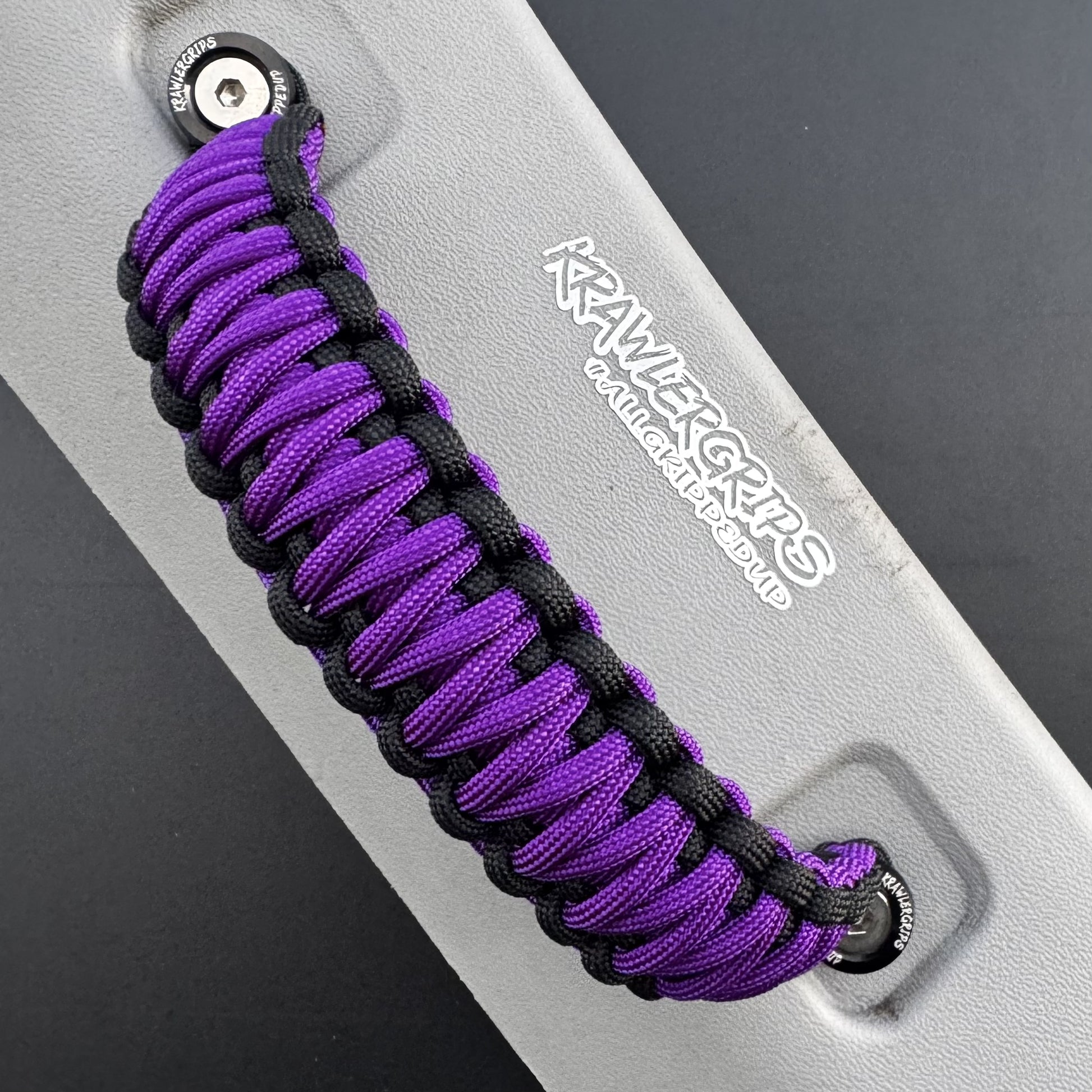 Acid purple Paracord car handle | krawlergrips