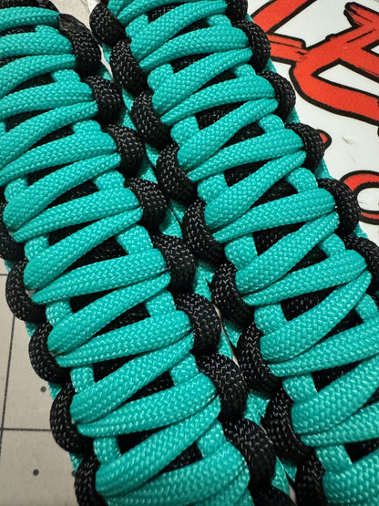 Atwood Teal Paracord Grab Handles | Krawlergrips