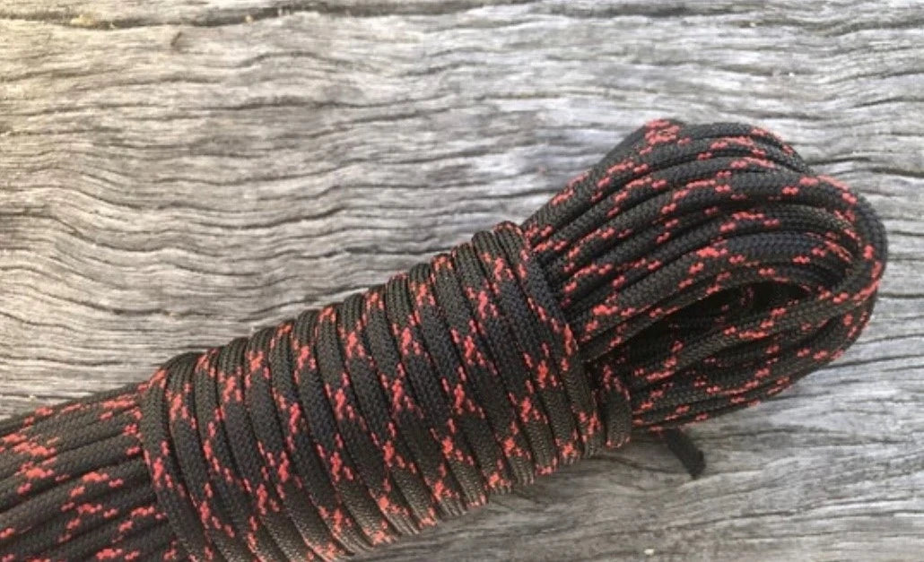Black imperial Red x Paracord - Krawlergrips
