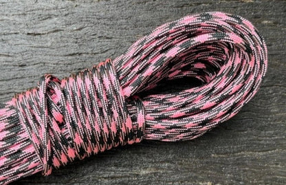 rose pink black 50 50 paracord