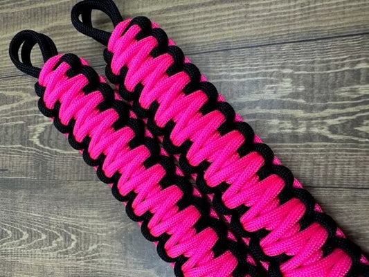 neon pink grab handles -krawlergrips
