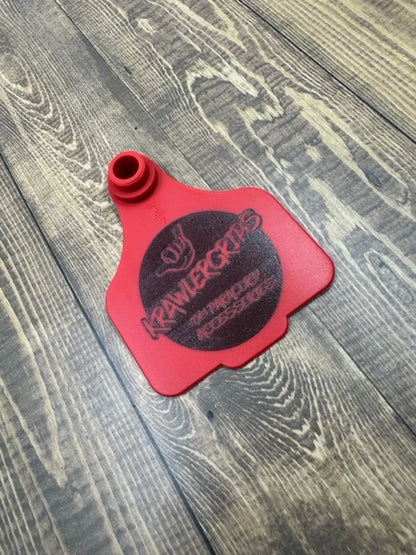 red cattle tag - krawlergrips