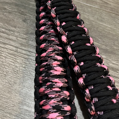 Krawler Grips Rose Pink and Black Paracord grab handle