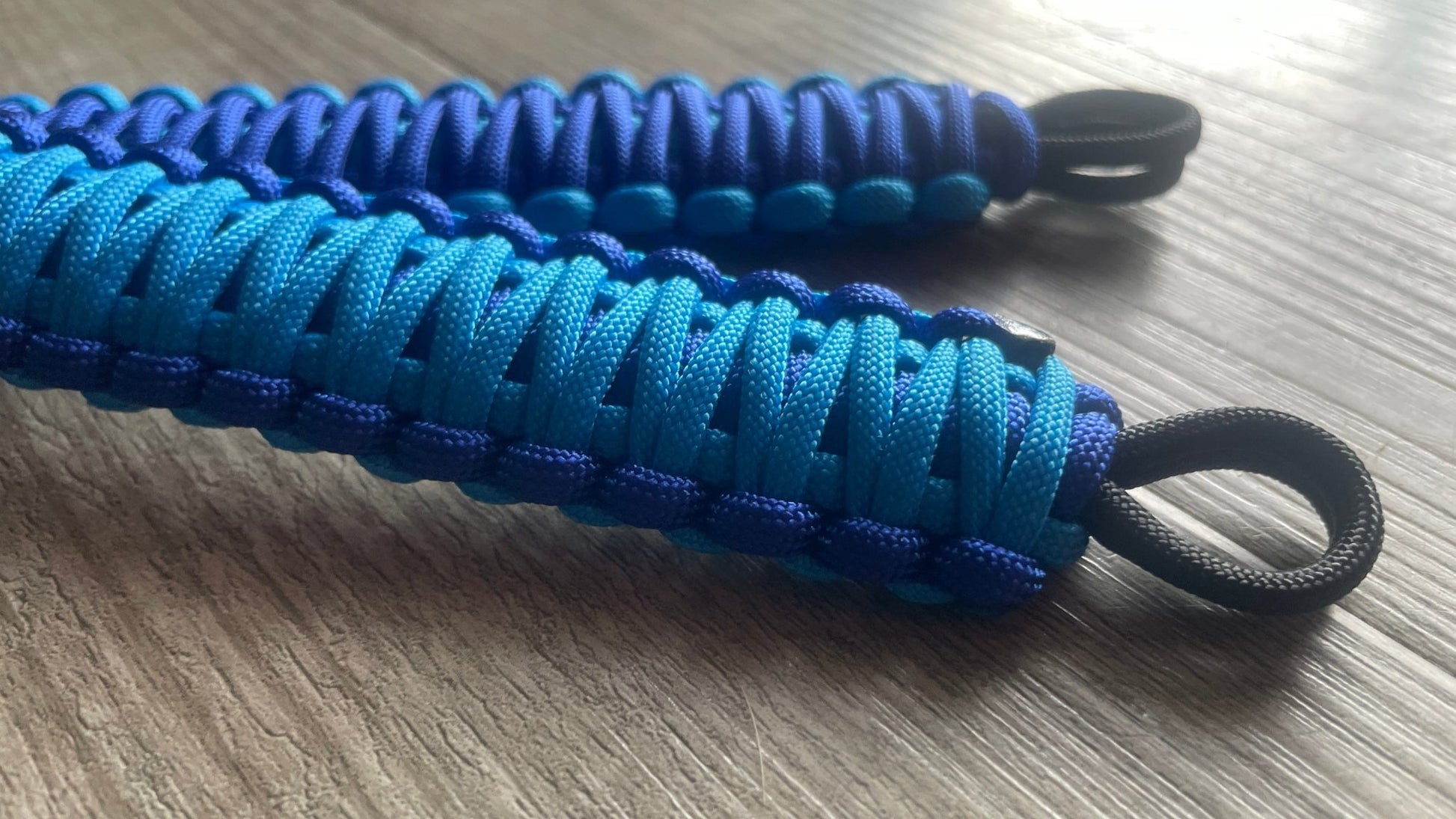 Krawler Grips Electric Blue Colonial Blue Paracord grab handle