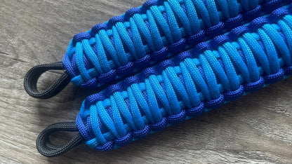 Krawler Grips Electric Blue Colonial Blue Paracord grab handle