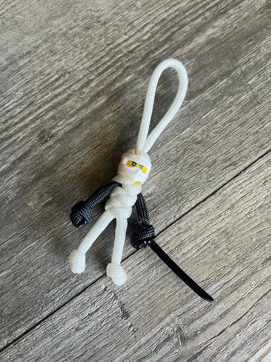 Lego Head Paracord Key Ring - Krawlergrips